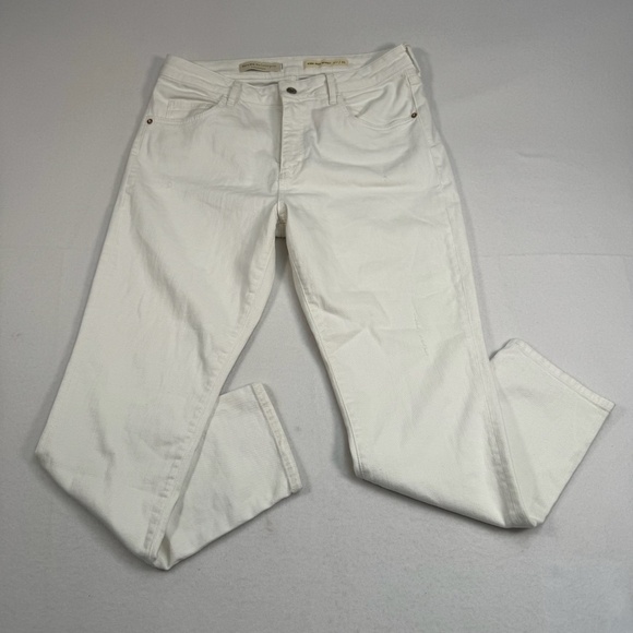 Pilcro And The Letterpress High Rise Skinny Jeans Womens Size 33 White - Picture 1 of 14